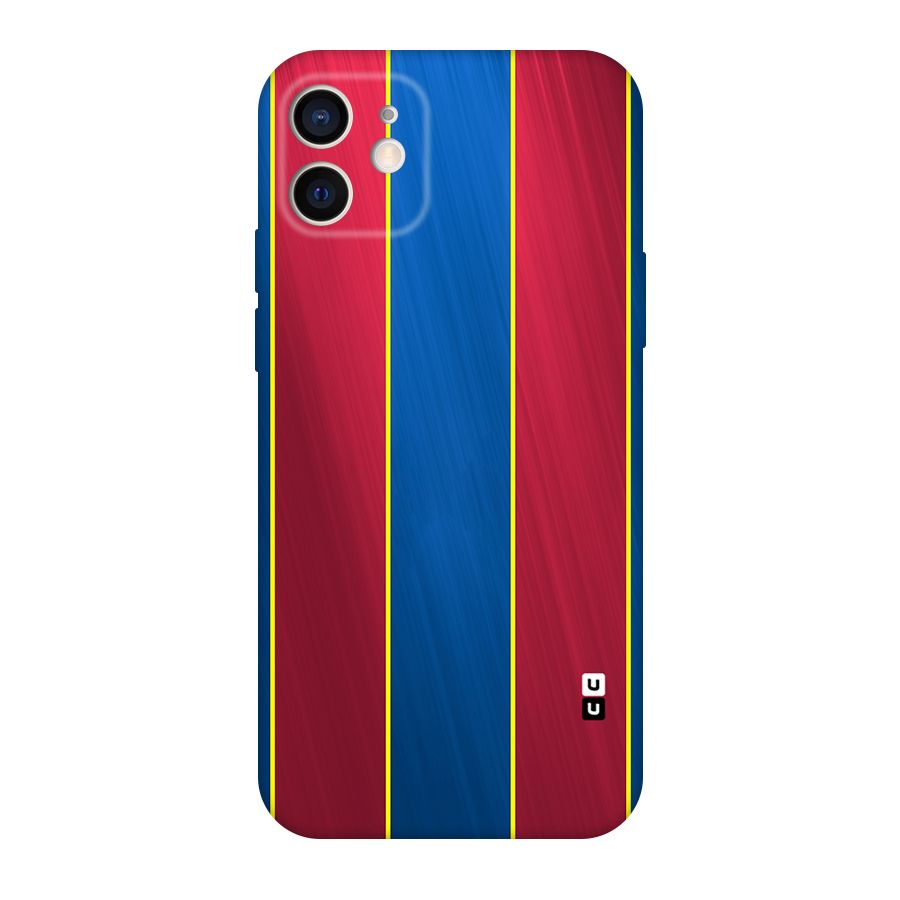 Premium Vertical Stripes Original Polycarbonate Back Case for iPhone 12