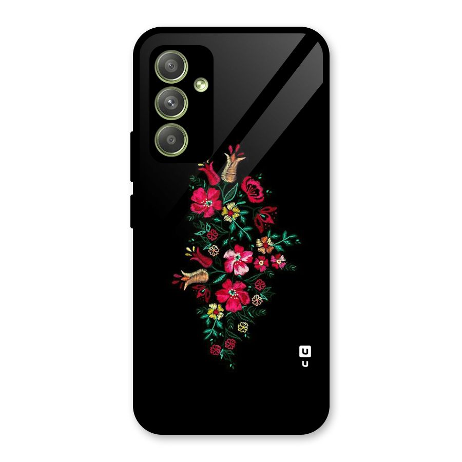 Pretty Allure Flower Glass Back Case for Galaxy A54
