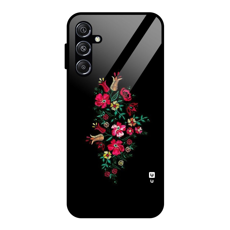 Pretty Allure Flower Glass Back Case for Galaxy M34 5G