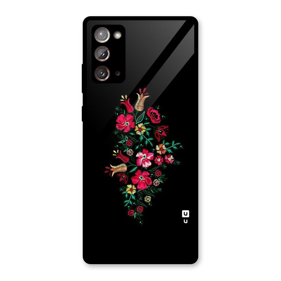 Pretty Allure Flower Glass Back Case for Galaxy Note 20