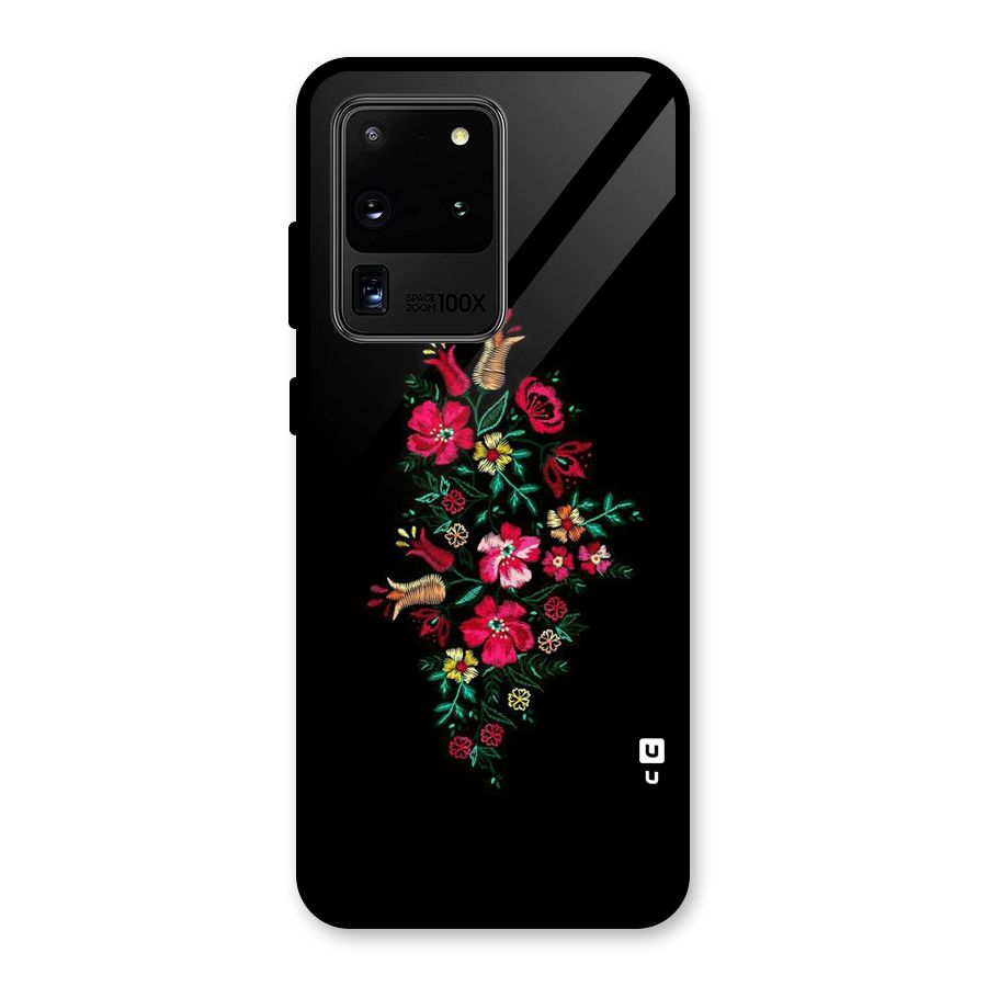 Pretty Allure Flower Glass Back Case for Galaxy S20 Ultra