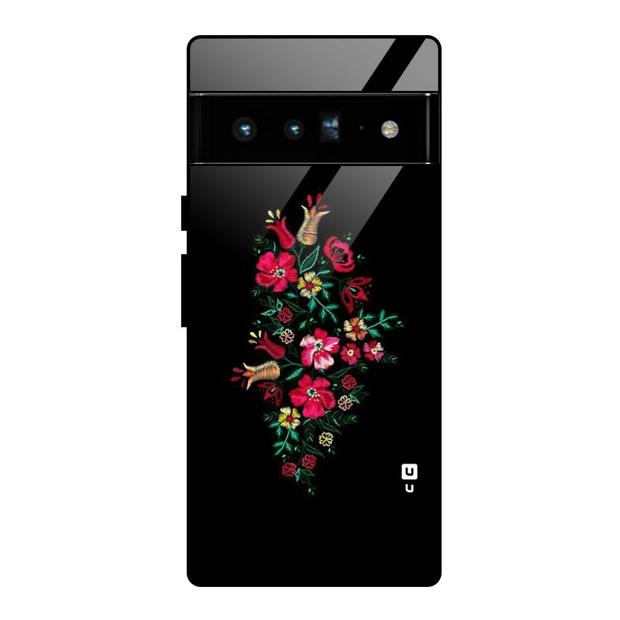 Pretty Allure Flower Glass Back Case for Google Pixel 6 Pro
