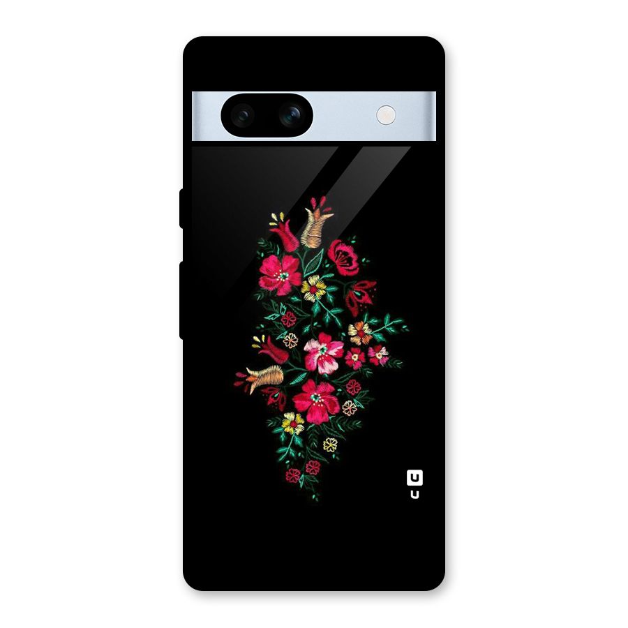Pretty Allure Flower Glass Back Case for Google Pixel 7a