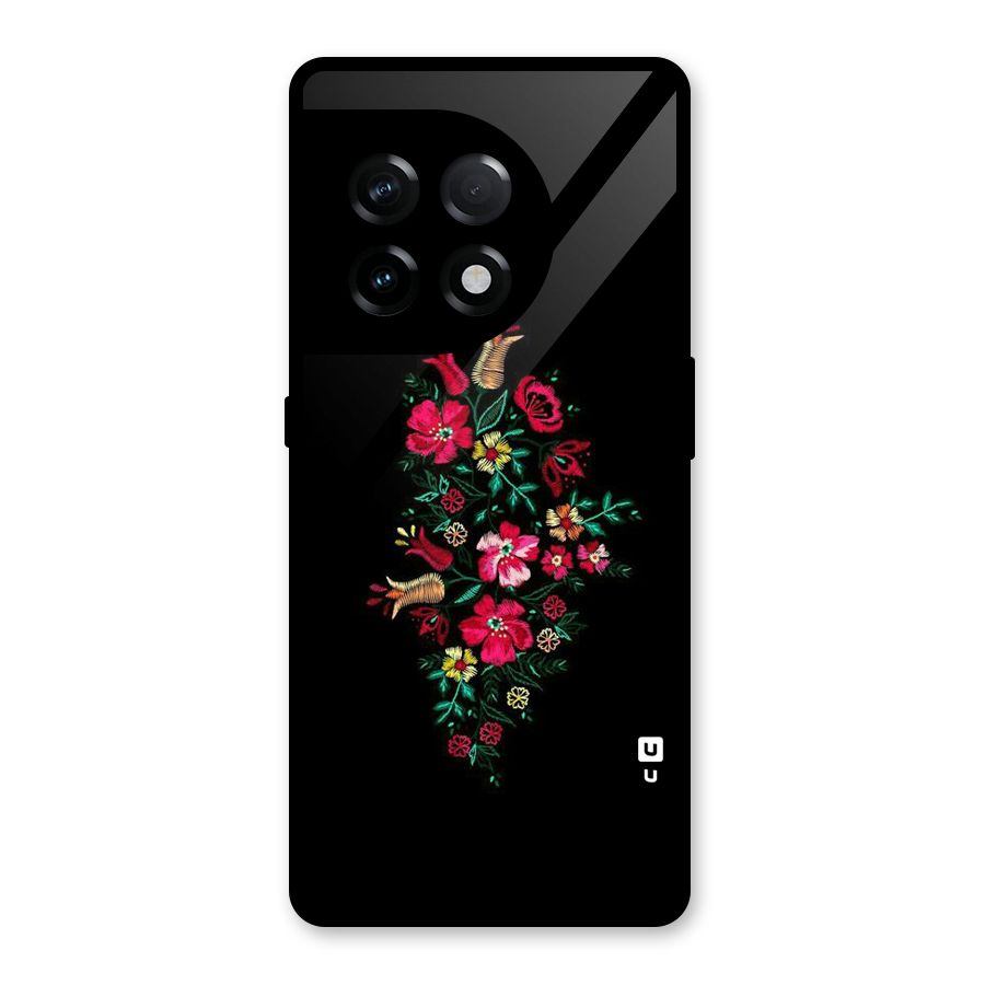 Pretty Allure Flower Glass Back Case for OnePlus 11R