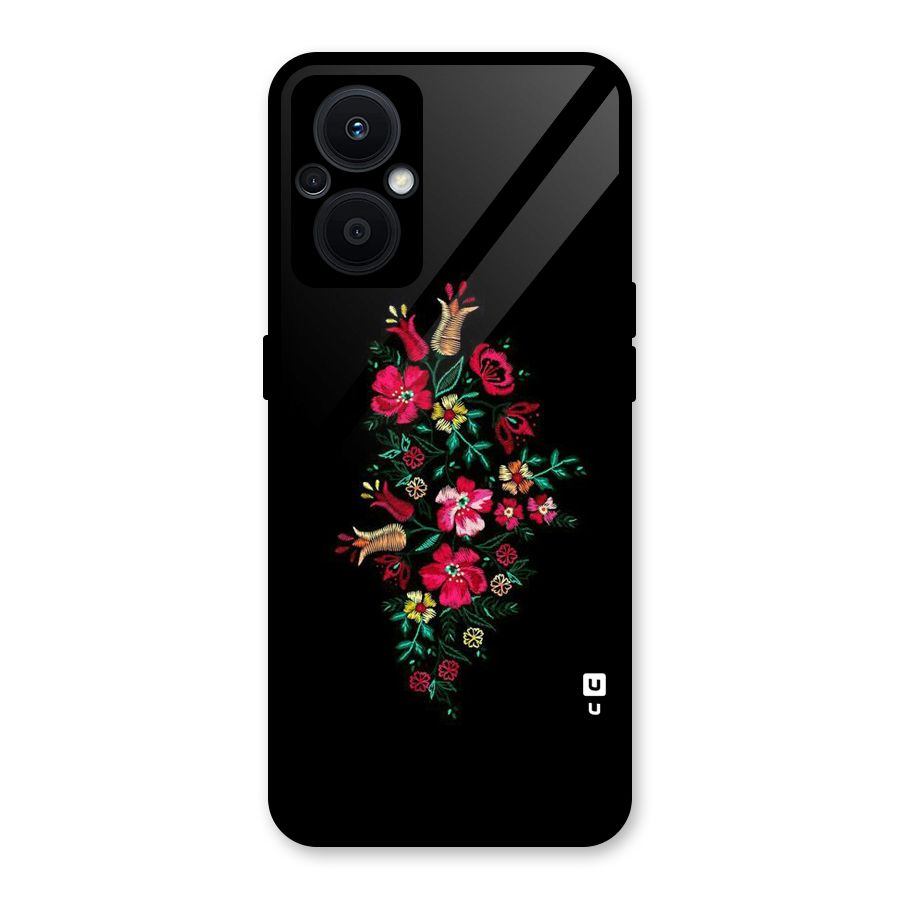 Pretty Allure Flower Glass Back Case for Oppo F21s Pro 5G