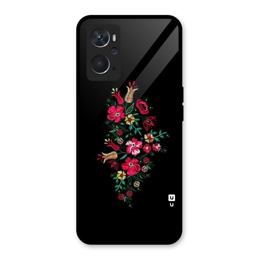 Pretty Allure Flower Glass Back Case for Oppo K10 4G