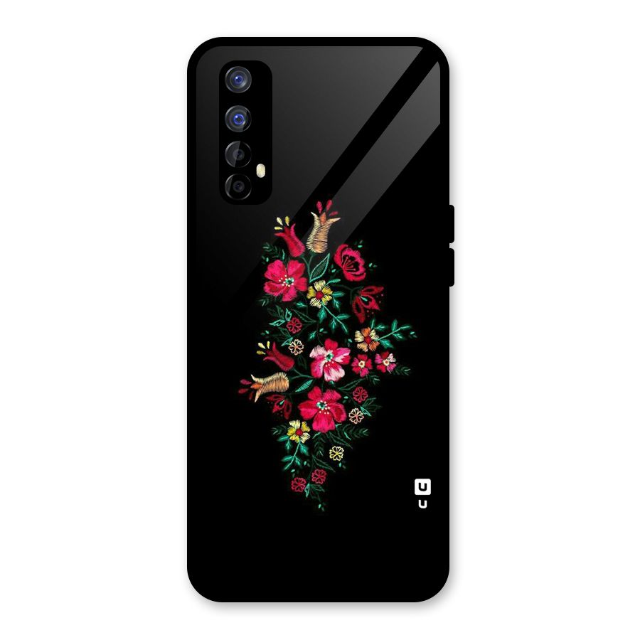 Pretty Allure Flower Glass Back Case for Realme 7