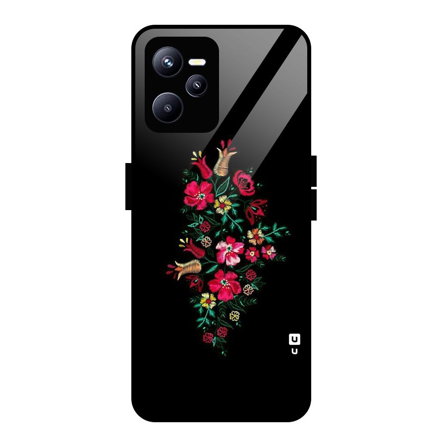 Pretty Allure Flower Glass Back Case for Realme C35