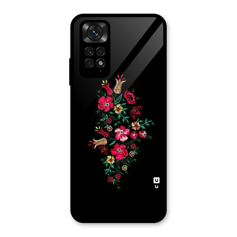 Pretty Allure Flower Glass Back Case for Redmi Note 11S