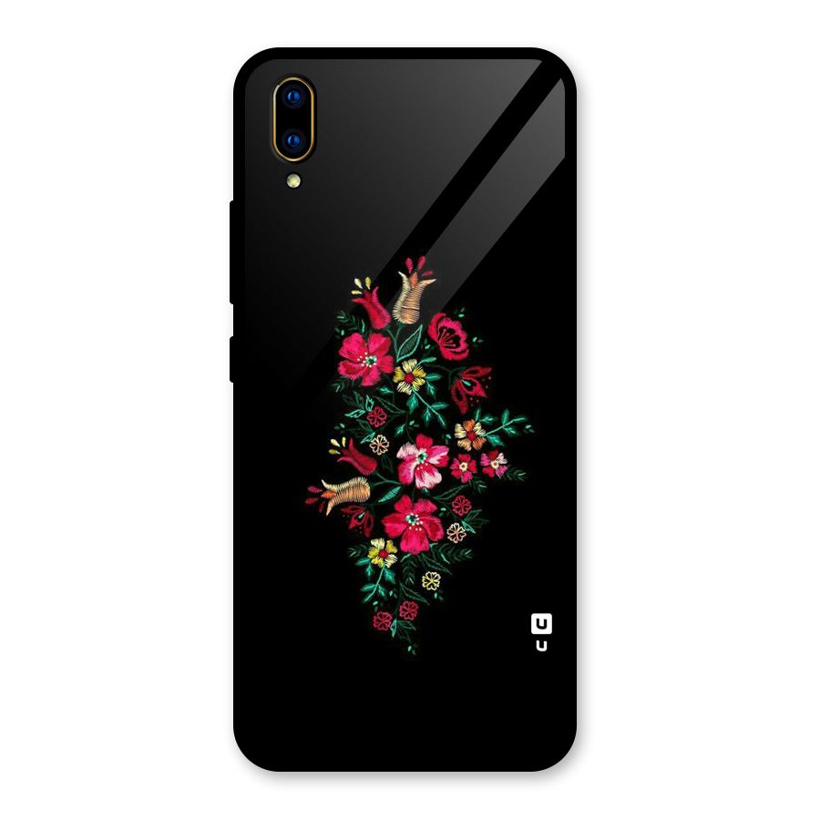 Pretty Allure Flower Glass Back Case for Vivo V11 Pro