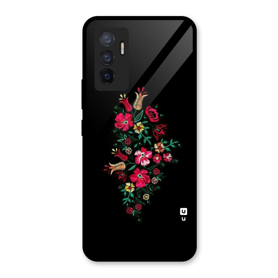Pretty Allure Flower Glass Back Case for Vivo V23e