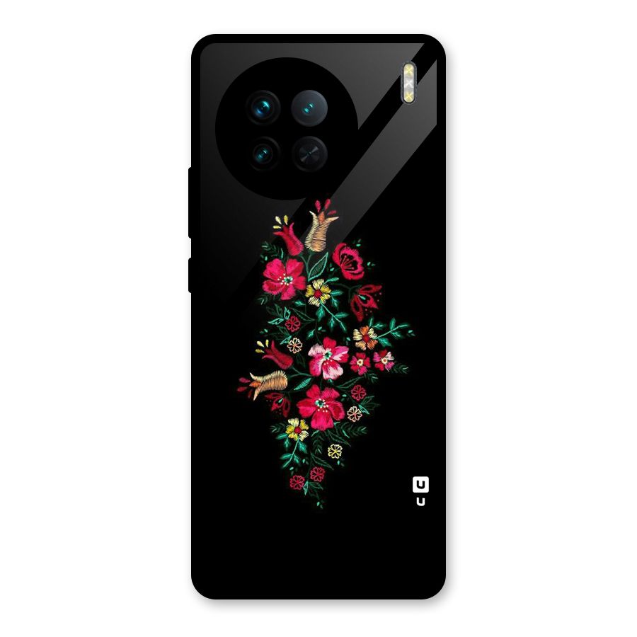 Pretty Allure Flower Glass Back Case for Vivo X90