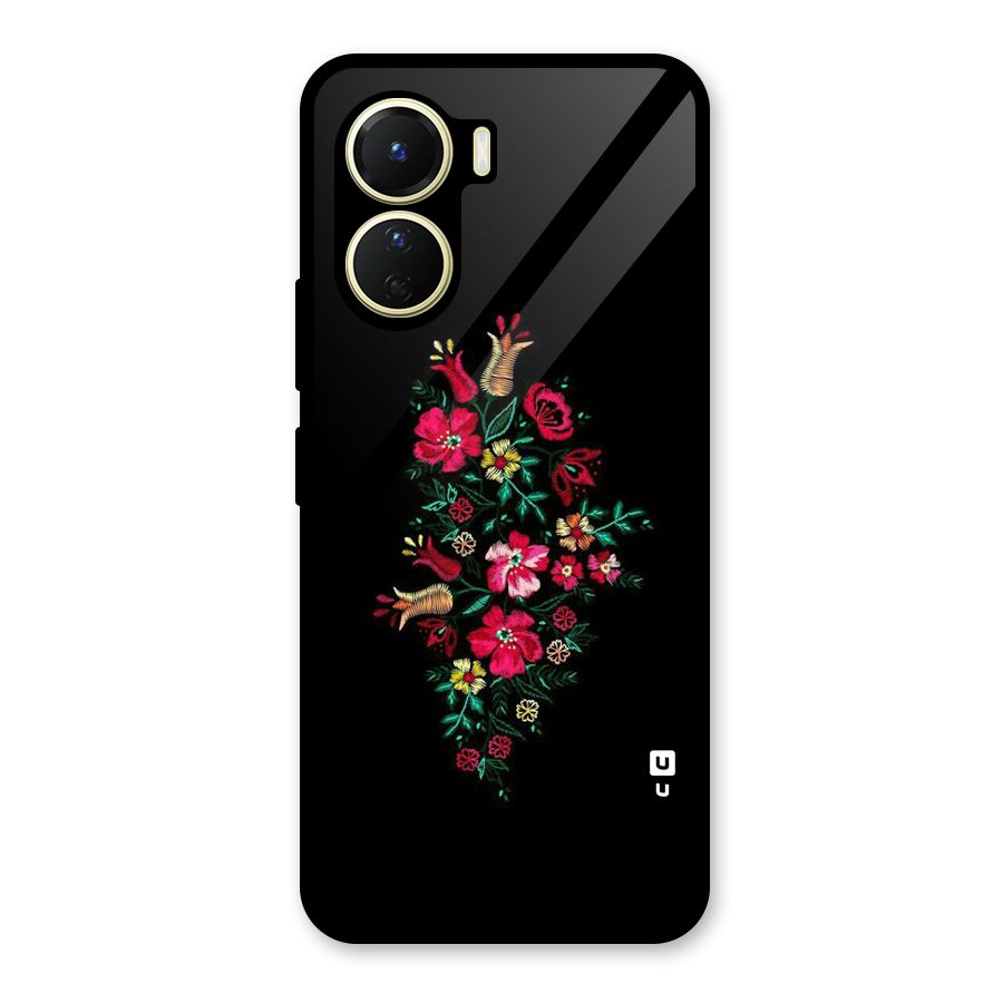 Pretty Allure Flower Glass Back Case for Vivo Y16
