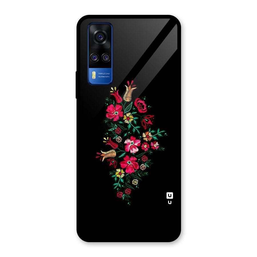 Pretty Allure Flower Glass Back Case for Vivo Y31