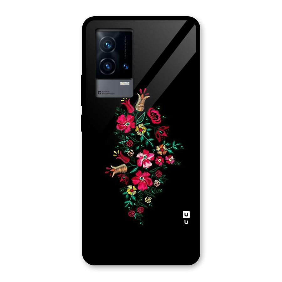 Pretty Allure Flower Glass Back Case for iQOO 9 5G