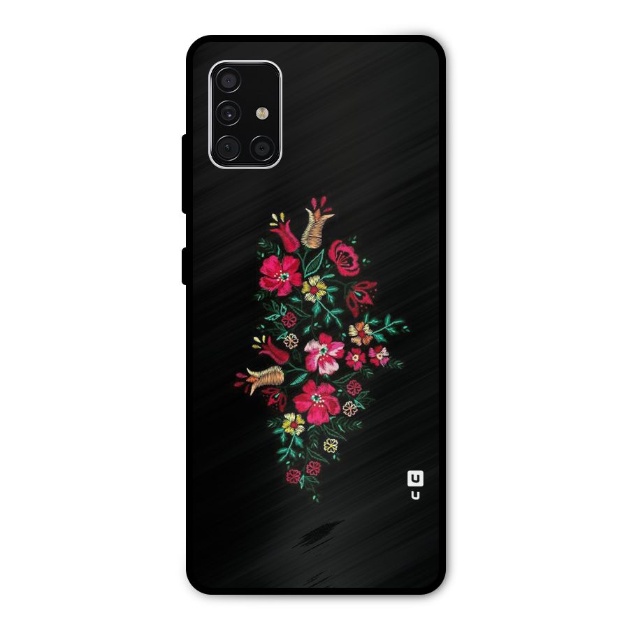 Pretty Allure Flower Metal Back Case for Galaxy A51