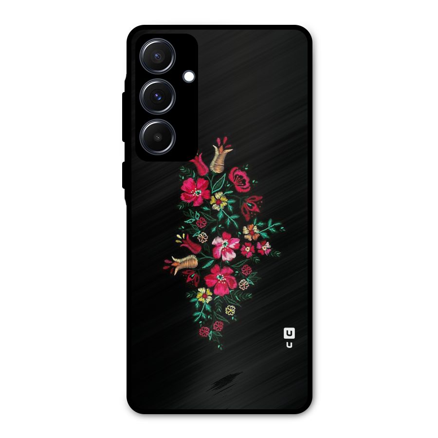 Pretty Allure Flower Metal Back Case for Galaxy A55