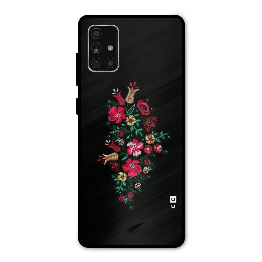 Pretty Allure Flower Metal Back Case for Galaxy A71