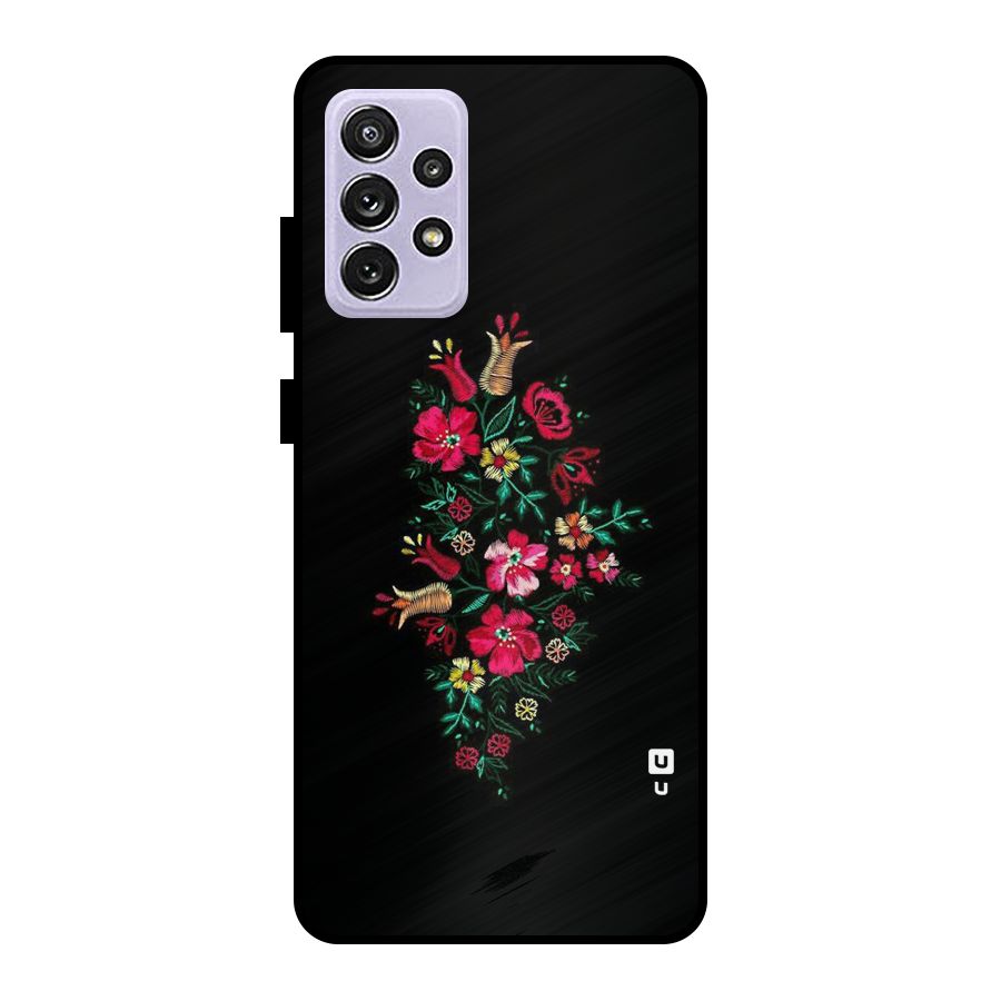 Pretty Allure Flower Metal Back Case for Galaxy A72