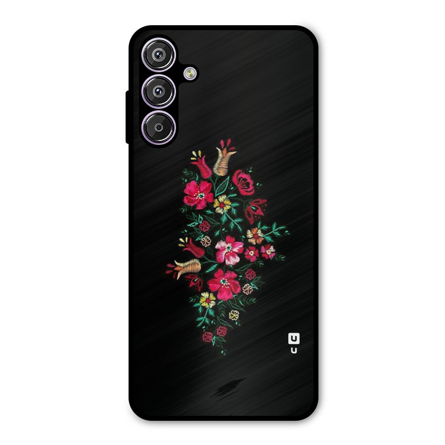 Pretty Allure Flower Metal Back Case for Galaxy M15