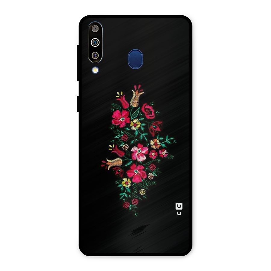 Pretty Allure Flower Metal Back Case for Galaxy M30