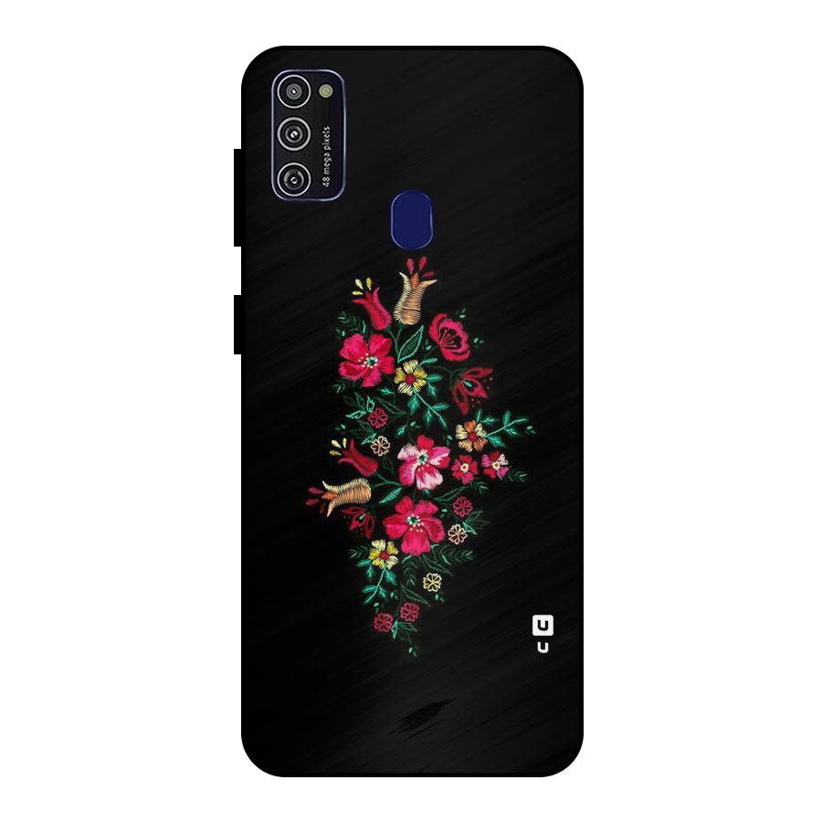 Pretty Allure Flower Metal Back Case for Galaxy M30s