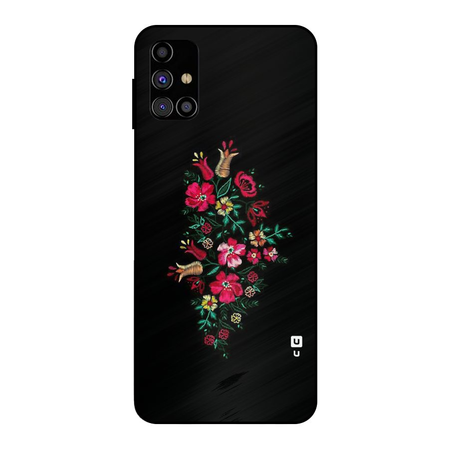Pretty Allure Flower Metal Back Case for Galaxy M31s