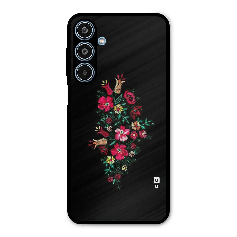 Pretty Allure Flower Metal Back Case for Galaxy M35