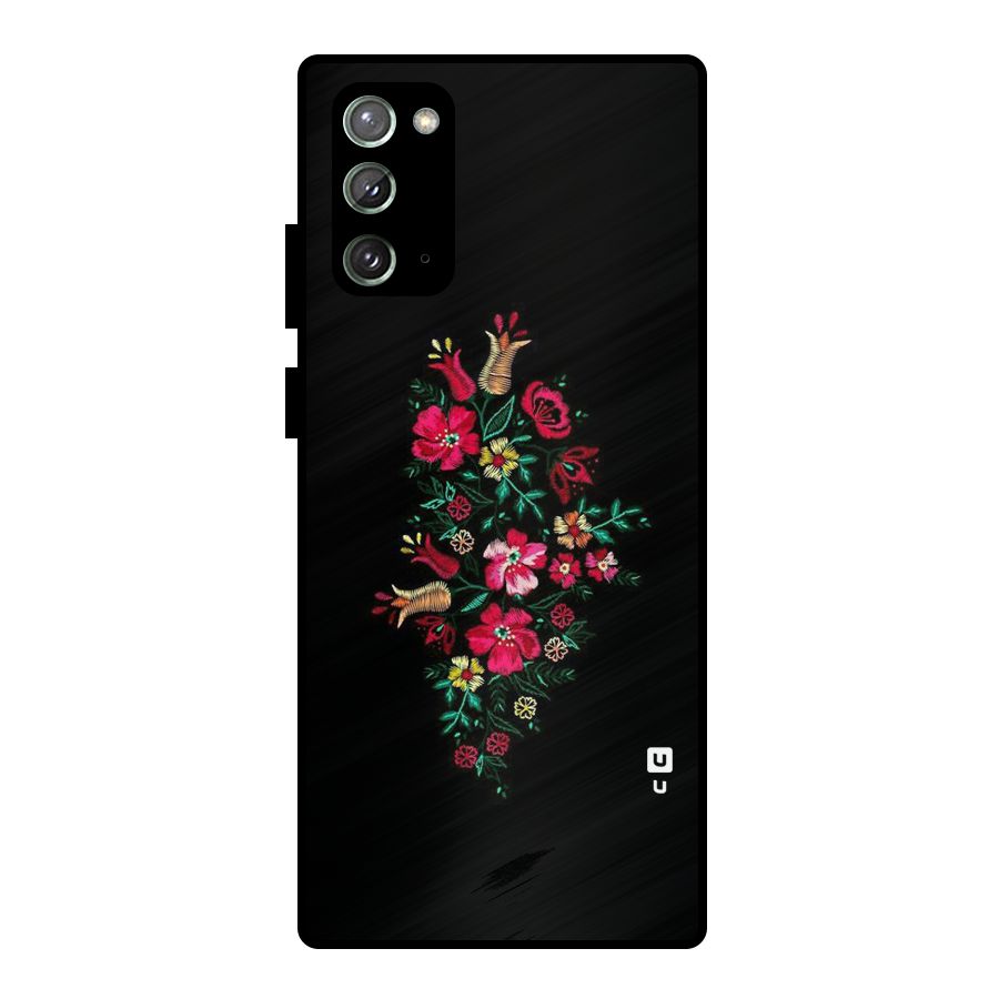 Pretty Allure Flower Metal Back Case for Galaxy Note 20