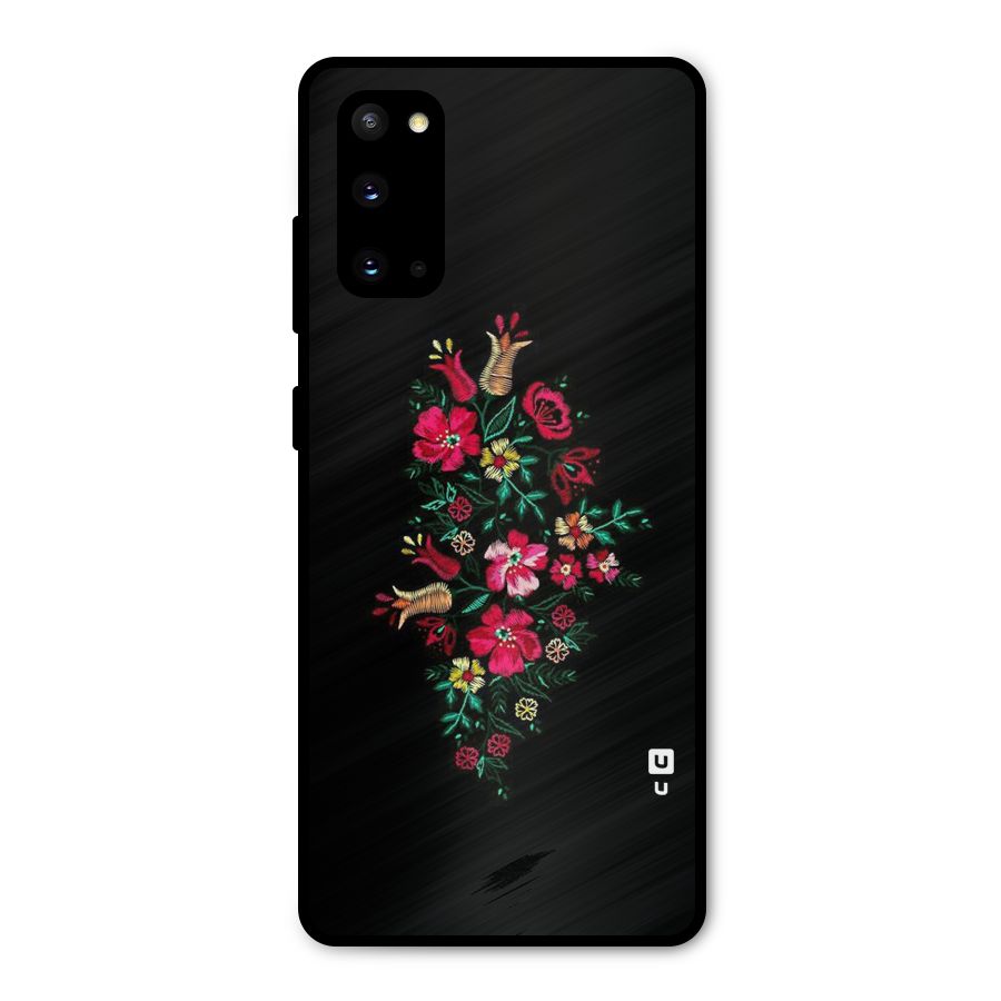 Pretty Allure Flower Metal Back Case for Galaxy S20