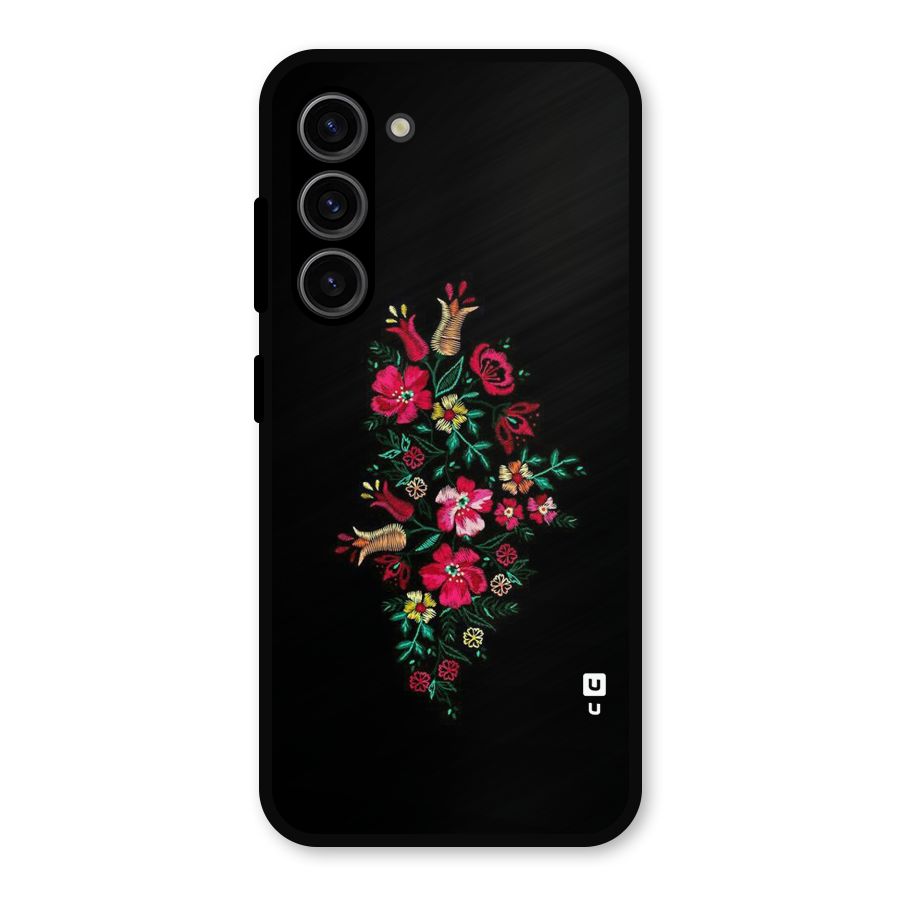 Pretty Allure Flower Metal Back Case for Galaxy S23