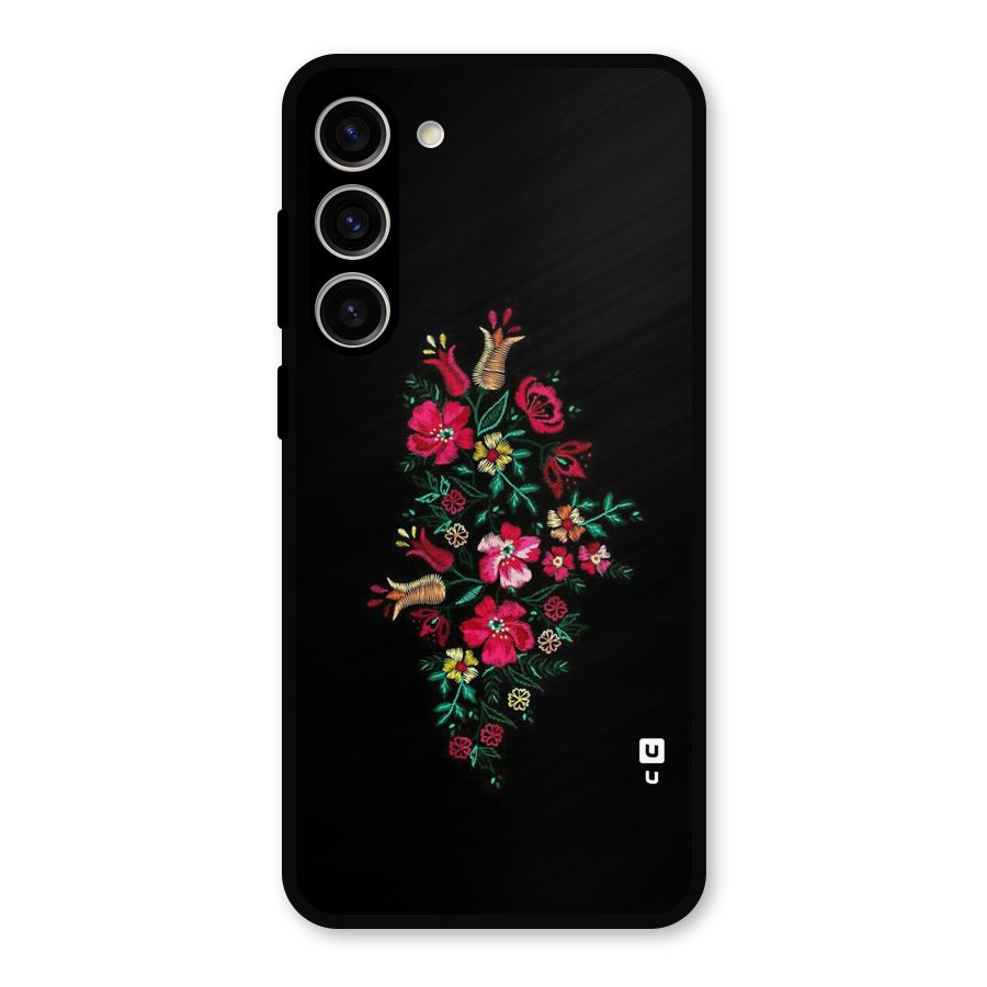 Pretty Allure Flower Metal Back Case for Galaxy S23 Plus