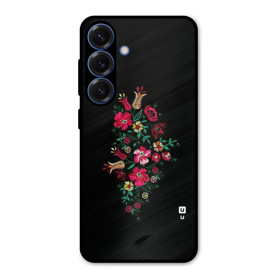 Pretty Allure Flower Metal Back Case for Galaxy S25