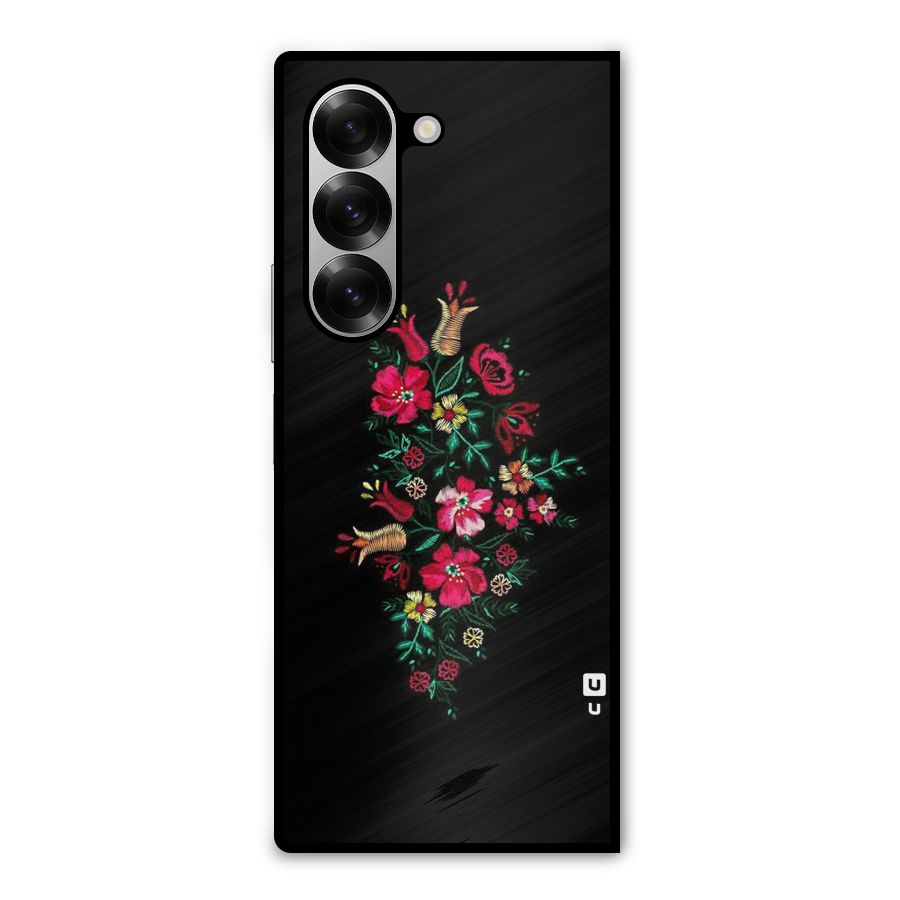 Pretty Allure Flower Metal Back Case for Galaxy Z Fold6
