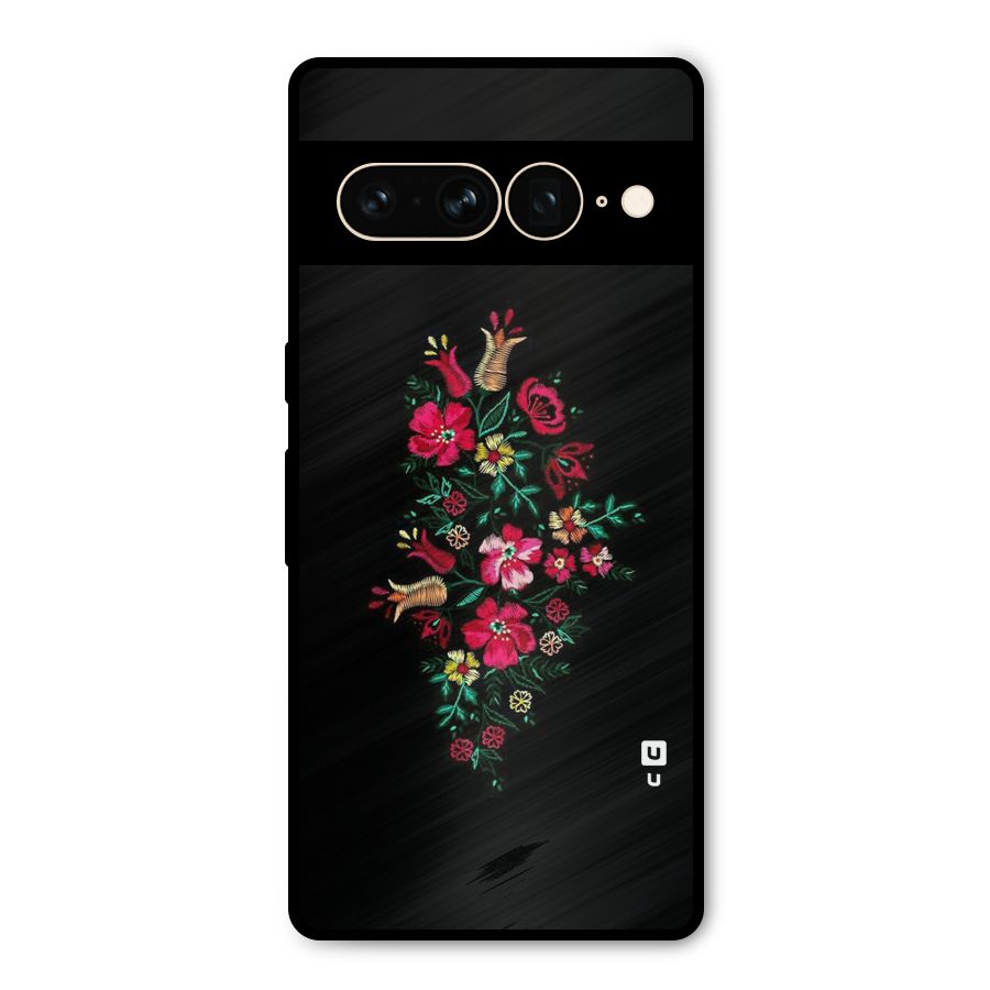 Pretty Allure Flower Metal Back Case for Google Pixel 7 Pro