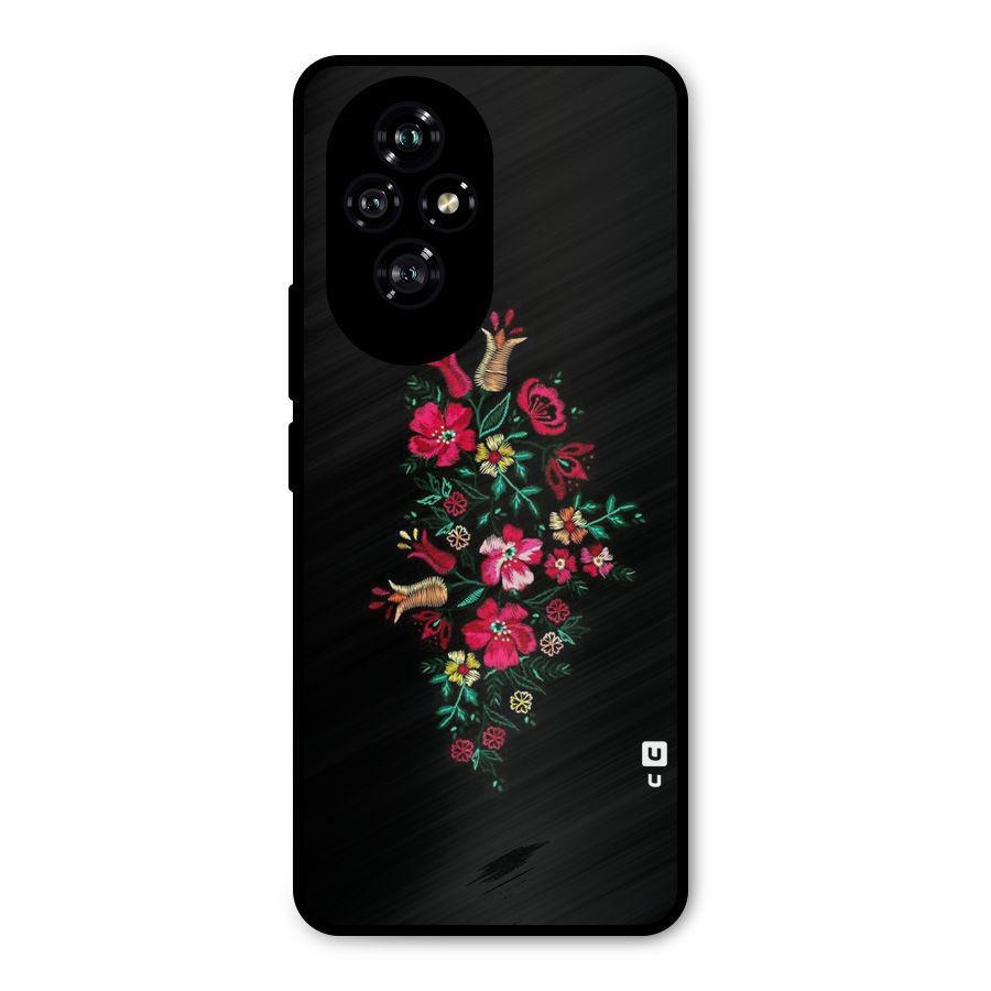 Pretty Allure Flower Metal Back Case for Honor 200