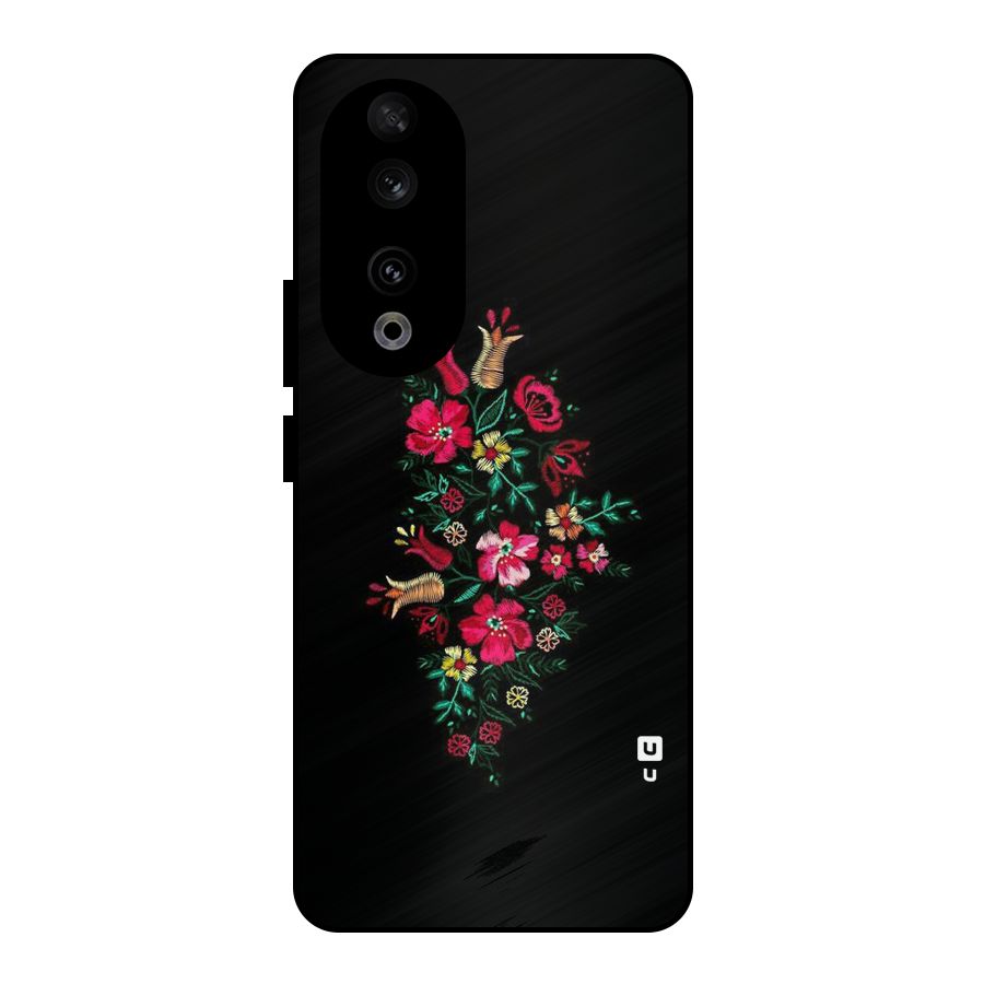 Pretty Allure Flower Metal Back Case for Honor 90