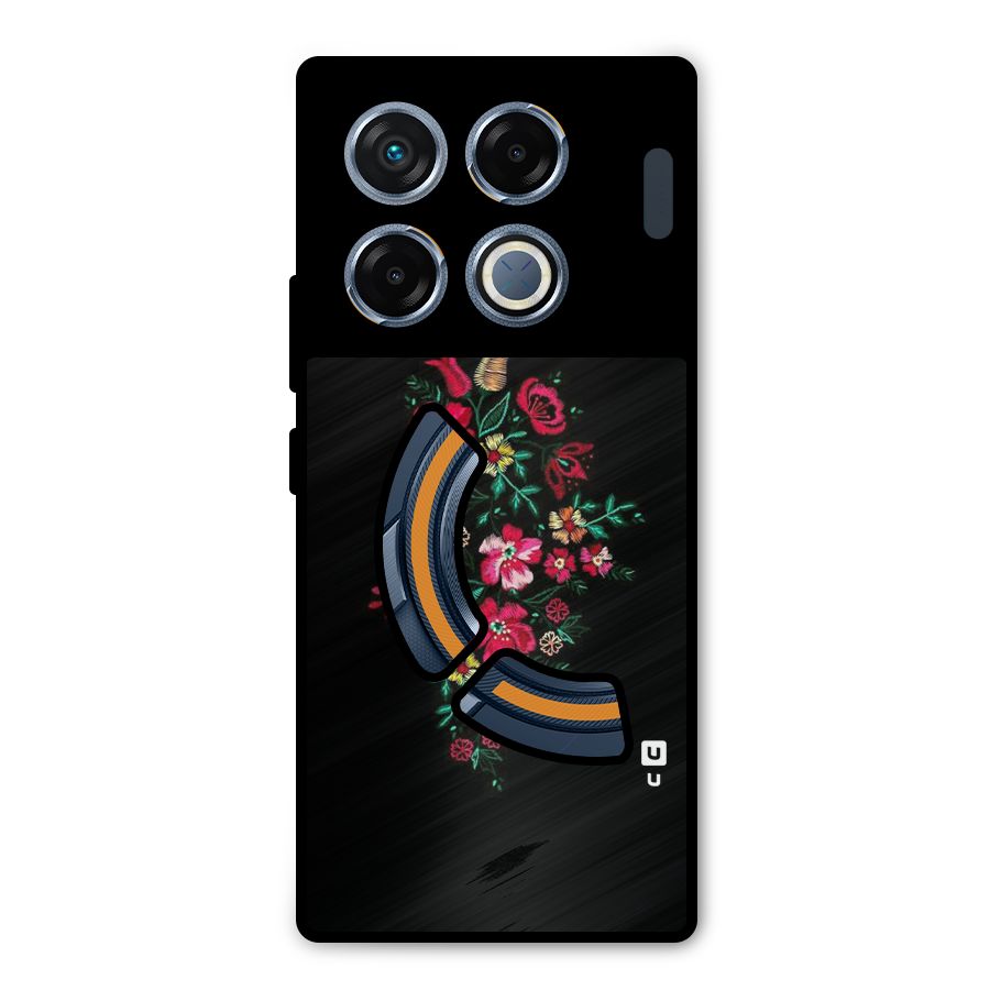 Pretty Allure Flower Metal Back Case for Infinix GT 20 Pro