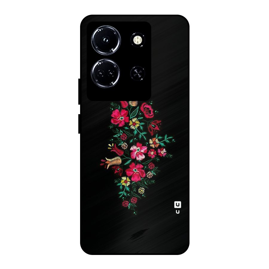 Pretty Allure Flower Metal Back Case for Infinix Note 30 5G