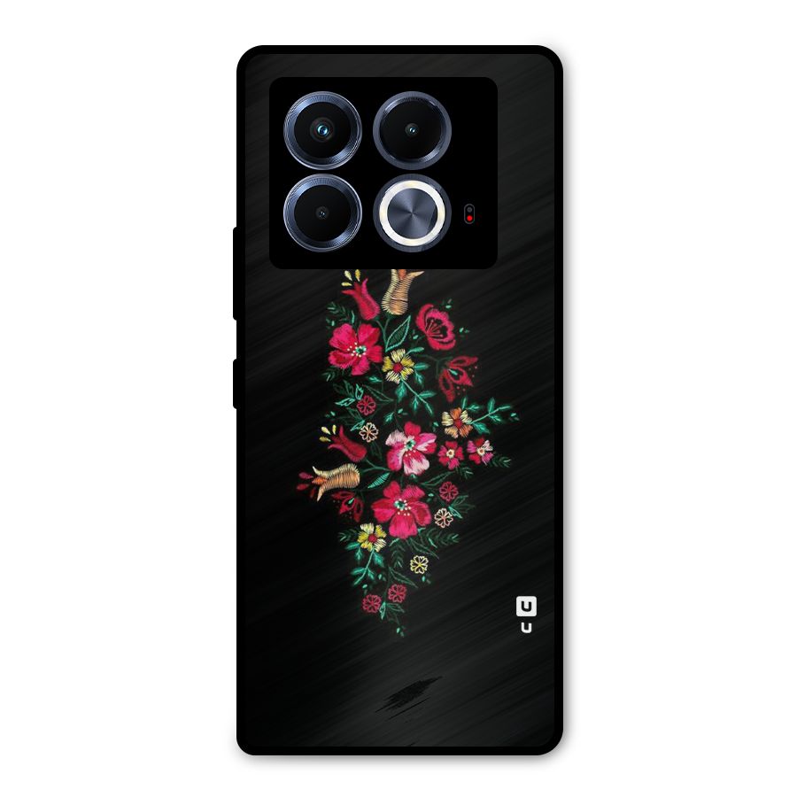 Pretty Allure Flower Metal Back Case for Infinix Note 40 5G