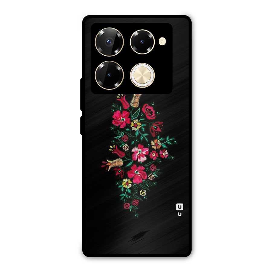 Pretty Allure Flower Metal Back Case for Infinix Note 40 Pro