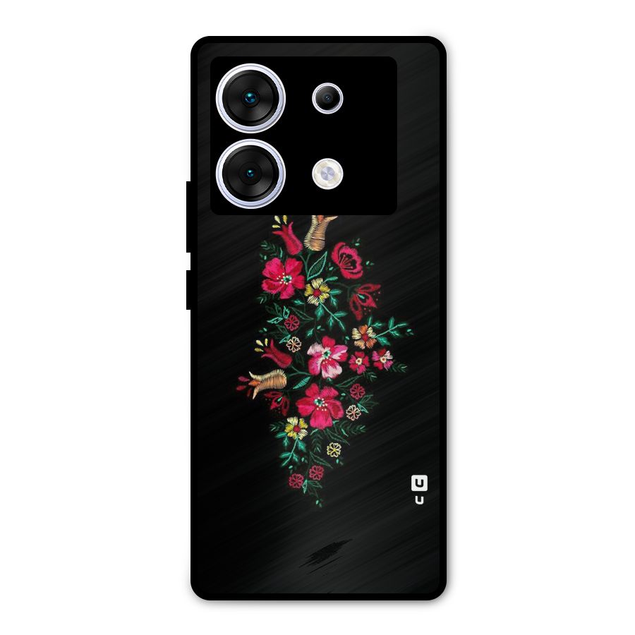 Pretty Allure Flower Metal Back Case for Infinix Zero 30 5G