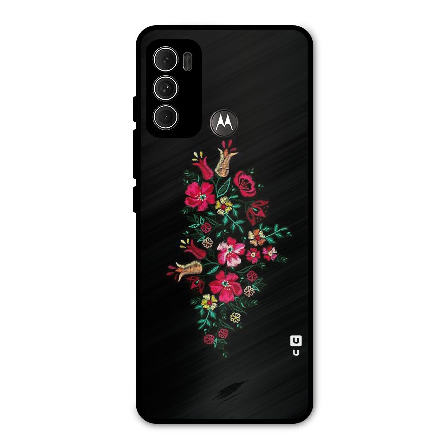 Pretty Allure Flower Metal Back Case for Moto G60