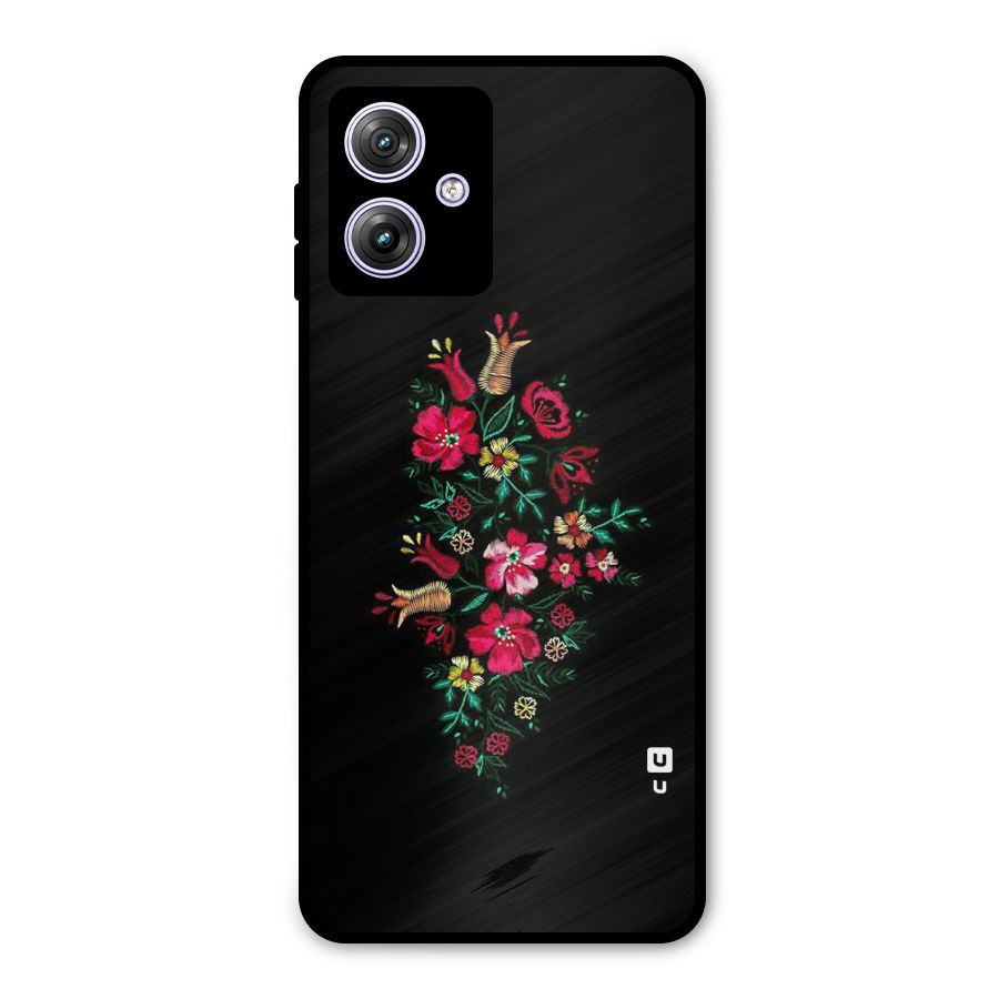 Pretty Allure Flower Metal Back Case for Moto G64