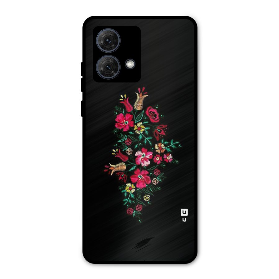 Pretty Allure Flower Metal Back Case for Moto G84