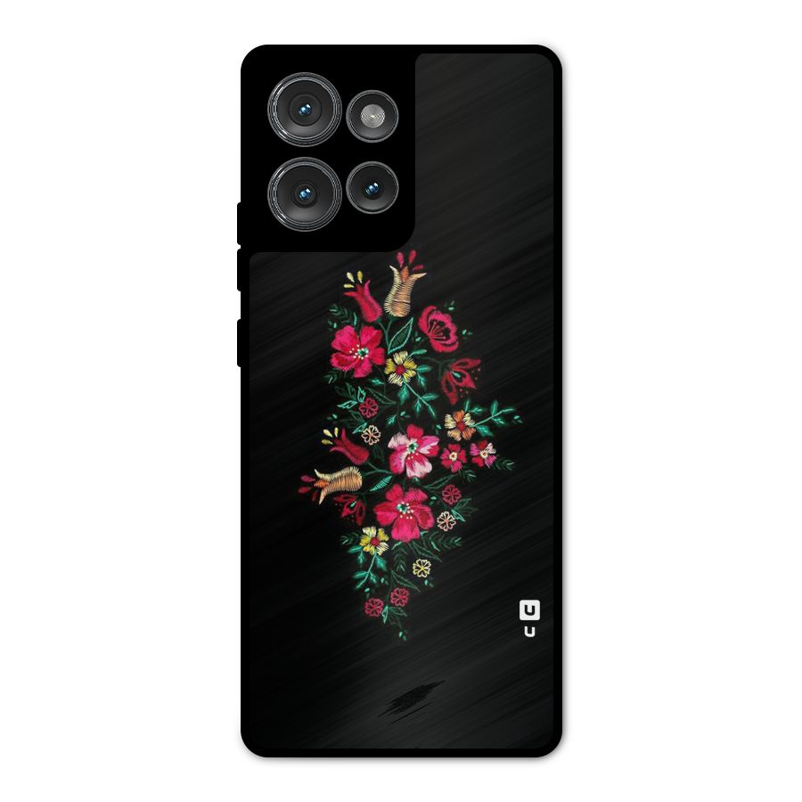 Pretty Allure Flower Metal Back Case for Motorola Edge 50