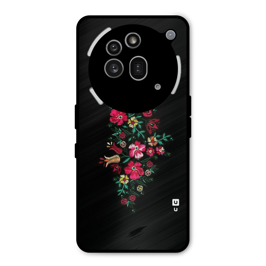Pretty Allure Flower Metal Back Case for Nothing Phone 3a Pro