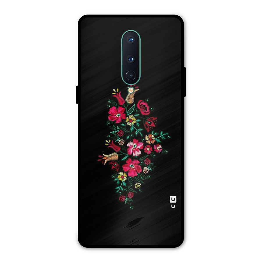 Pretty Allure Flower Metal Back Case for OnePlus 8