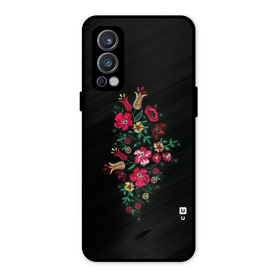 Pretty Allure Flower Metal Back Case for OnePlus Nord 2 5G