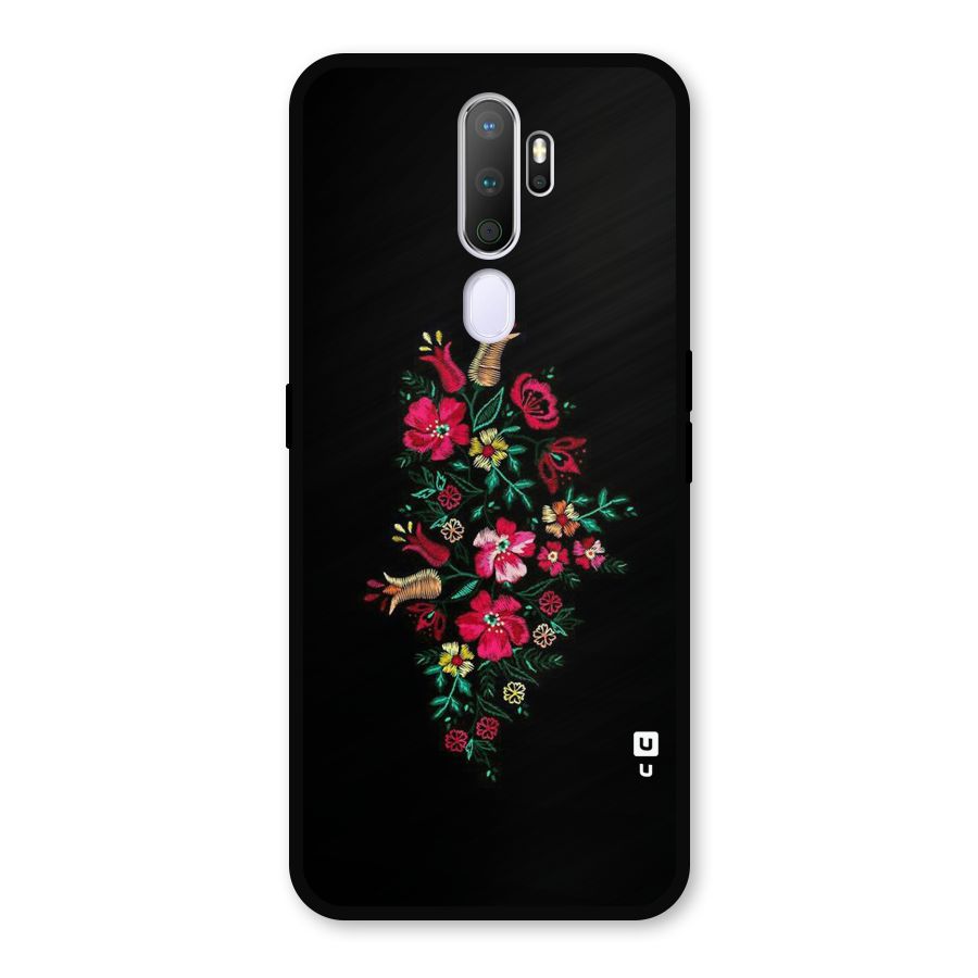 Pretty Allure Flower Metal Back Case for Oppo A9 (2020)